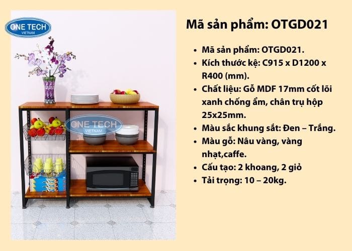 Kệ gia dụng nhà bếp kèm giỏ mì tiện ích 