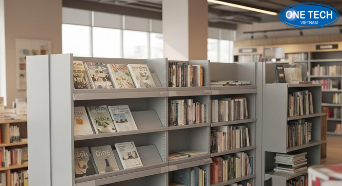 Bảng so sánh vật liệu và kích thước kệ phù hợp từng loại sách báo