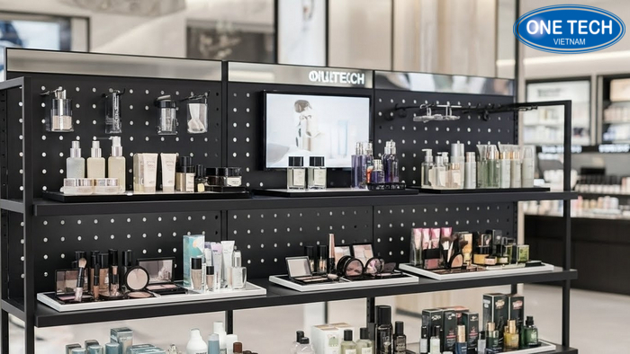 Ưu đãi kệ trưng bày mỹ phẩm tại OneTech Banner ưu đãi kệ trưng bày mỹ phẩm OneTech