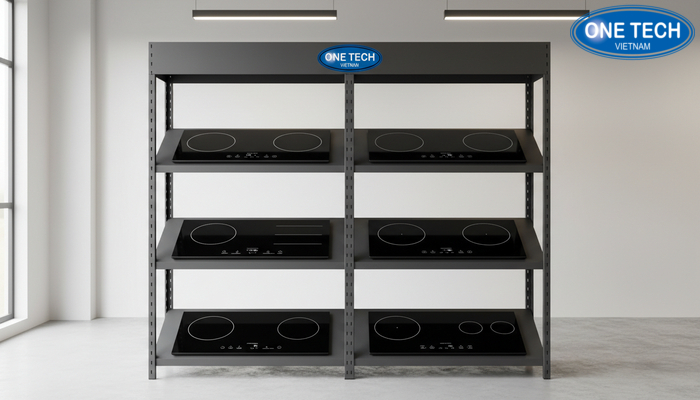 Kệ đứng bếp từ chịu lực cao Kệ đứng trưng bày bếp từ nhiều tầng chịu lực cao