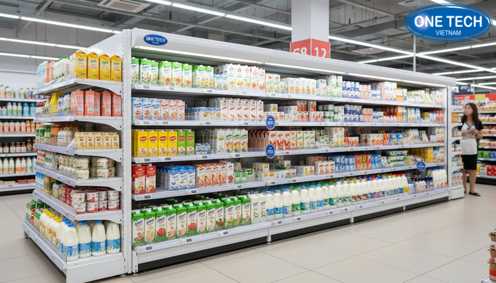 Bảo dưỡng kệ trưng bày sữa bền lâu Quy trình bảo dưỡng kệ trưng bày sữa và các phụ kiện như chặn hàng, chia ngăn, nẹp giá