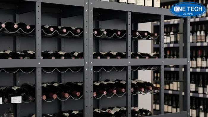 Quy trình lắp kệ trưng bày rượu OneTech Timeline quy trình 5 bước tư vấn sản xuất và lắp đặt kệ trưng bày rượu