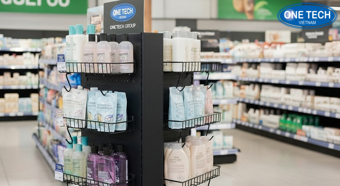 Tổng hợp các mẫu kệ treo dầu gội dây tiêu biểu của OneTech Group