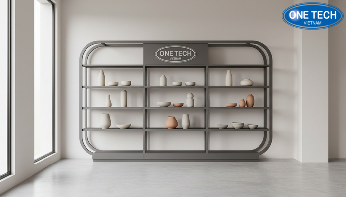 Kích thước kệ trưng bày gốm sứ Bảng kích thước tiêu chuẩn cho kệ trưng bày gốm sứ