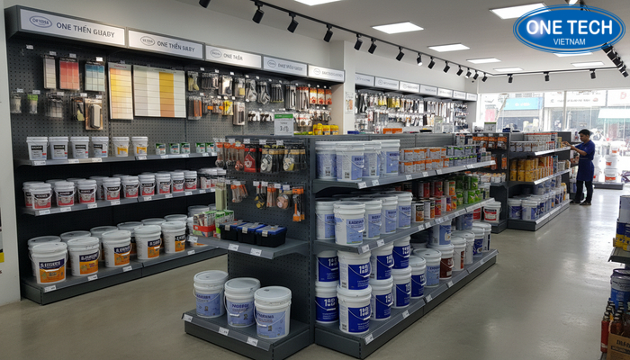 Biểu đồ xu hướng lựa chọn kệ trưng bày sơn nước theo khu vực