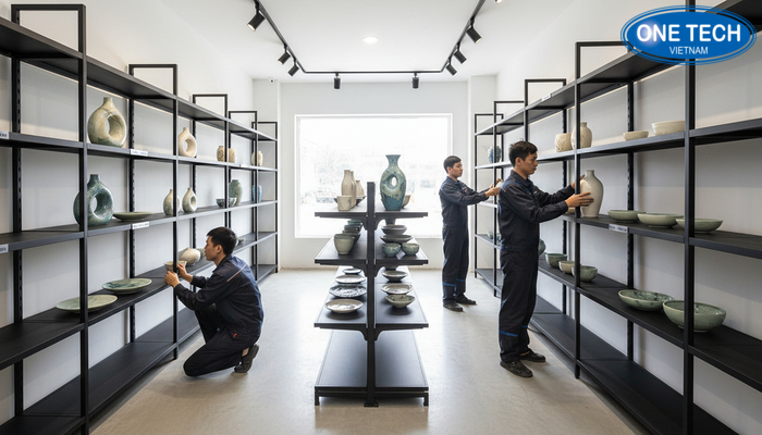 Đội ngũ lắp đặt kệ trưng bày Bắc Ninh Đội ngũ tư vấn và lắp đặt kệ trưng bày tại Bắc Ninh