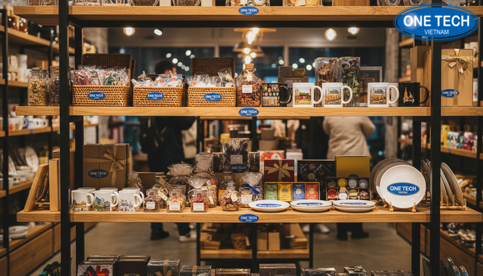 Kệ khung sắt mâm gỗ trưng bày đồ lưu niệm Kệ khung sắt mâm gỗ trưng bày quà lưu niệm và đồ thủ công