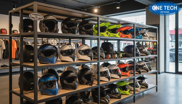 Kệ modun đa năng trưng bày mũ và phụ kiện linh hoạt