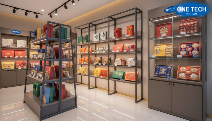 Kệ tủ đứng, kệ treo tường, kệ đảo trưng bày yến sào Phân loại kệ trưng bày yến sào theo kiểu dáng