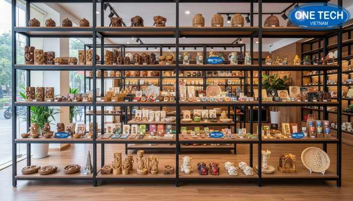 Quy trình thi công kệ trưng bày đồ lưu niệm Quy trình thiết kế sản xuất thi công kệ trưng bày đồ lưu niệm