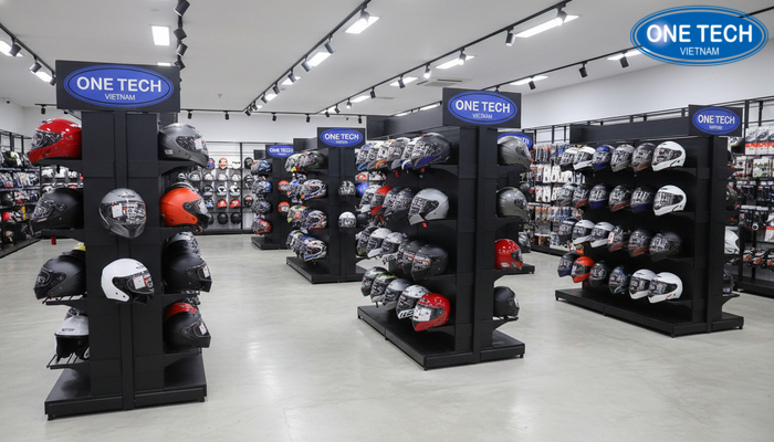 Sơ đồ gợi ý chọn kệ để mũ bảo hiểm theo nhu cầu và không gian