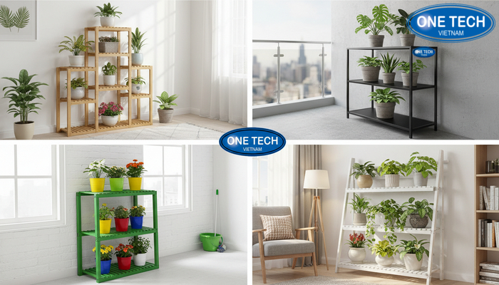 Bảng so sánh ưu nhược điểm các loại kệ trưng bày cây cảnh theo nhu cầu