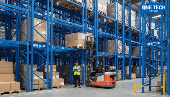 Checklist lựa chọn kệ drive in theo kích thước pallet và loại xe nâng