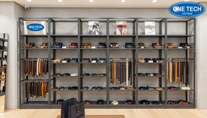 Hệ kệ trưng bày thắt lưng đa năng dễ điều chỉnh kích thước và số ngăn