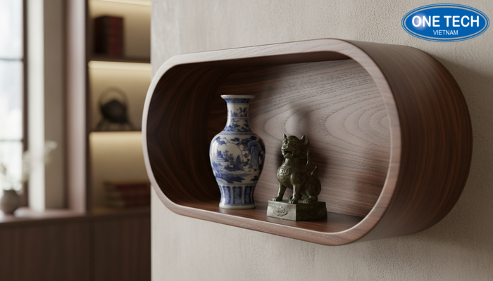 Sơn phủ kệ gỗ trưng bày đồ cổ Hoàn thiện sơn bề mặt giúp kệ gỗ trưng bày đồ cổ bền đẹp