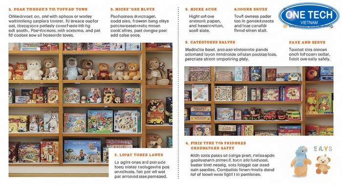 Infographic hướng dẫn cách bố trí kệ đồ chơi trẻ em khoa học