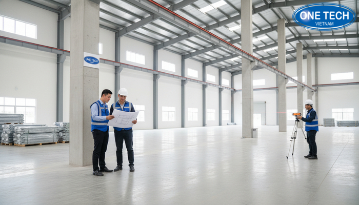 Khảo sát mặt bằng kho trước khi lắp đặt kệ double deep