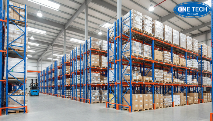 Hình tổng hợp các loại kệ pallet phổ biến trong kho hàng
