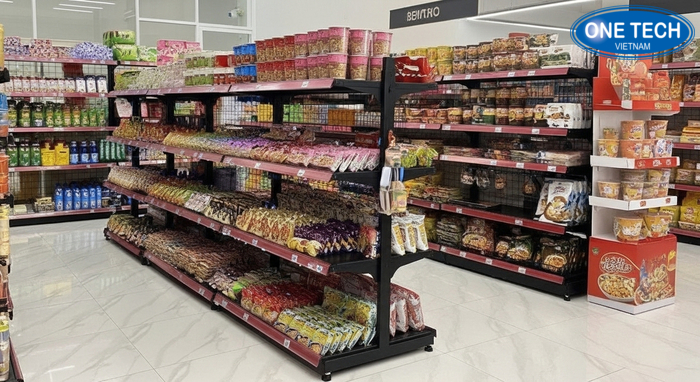 Mẫu kệ trưng bày mì tôm xu hướng Bộ sưu tập mẫu kệ trưng bày mì tôm hiện đại