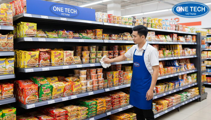 Cách vệ sinh kệ trưng bày mì tôm Hướng dẫn vệ sinh kệ trưng bày mì tôm để tăng tuổi thọ