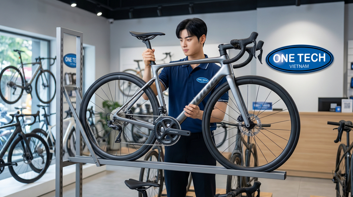 Minh họa thao tác đặt và lấy xe đúng cách trên kệ
