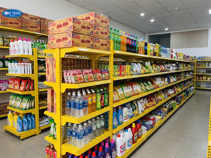 Tiêu chí lựa chọn kệ siêu thị màu vàng Bắc Ninh phù hợp